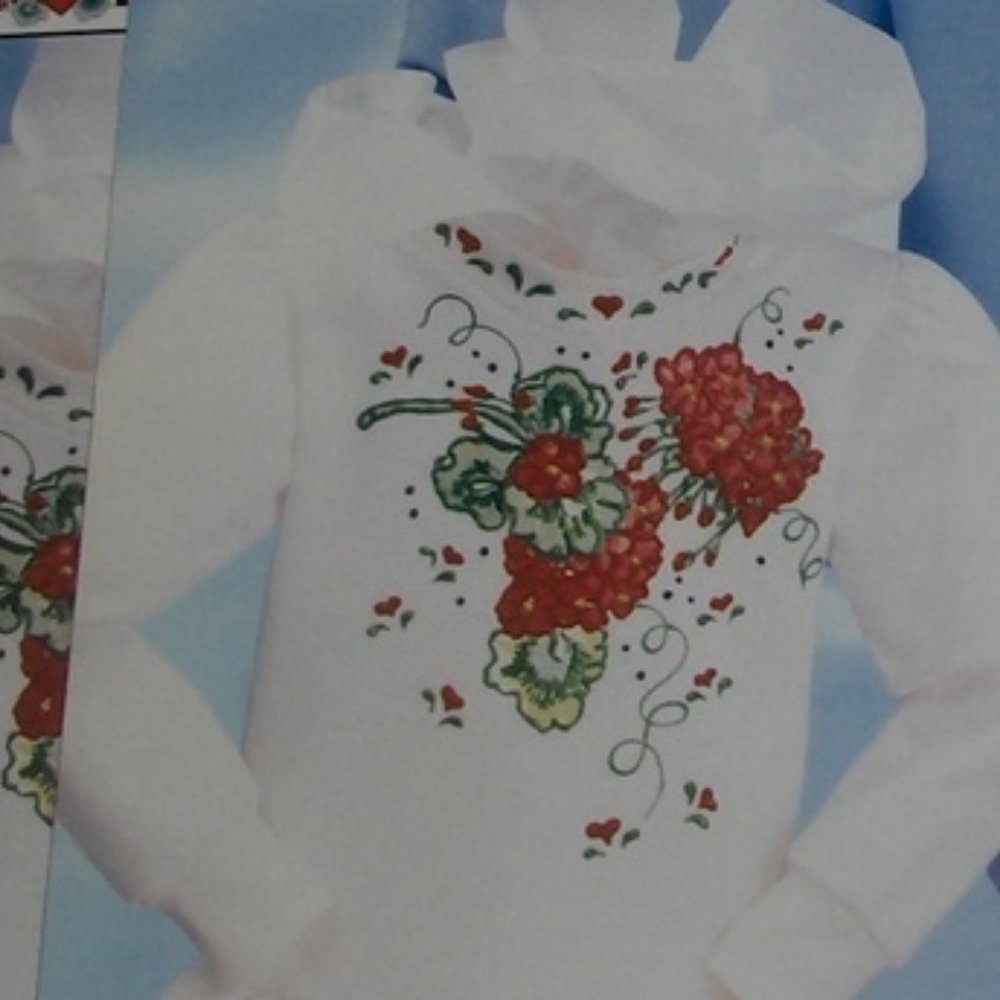 Daisy Kingdom No-Sew Fabric Applique ~ Geranium